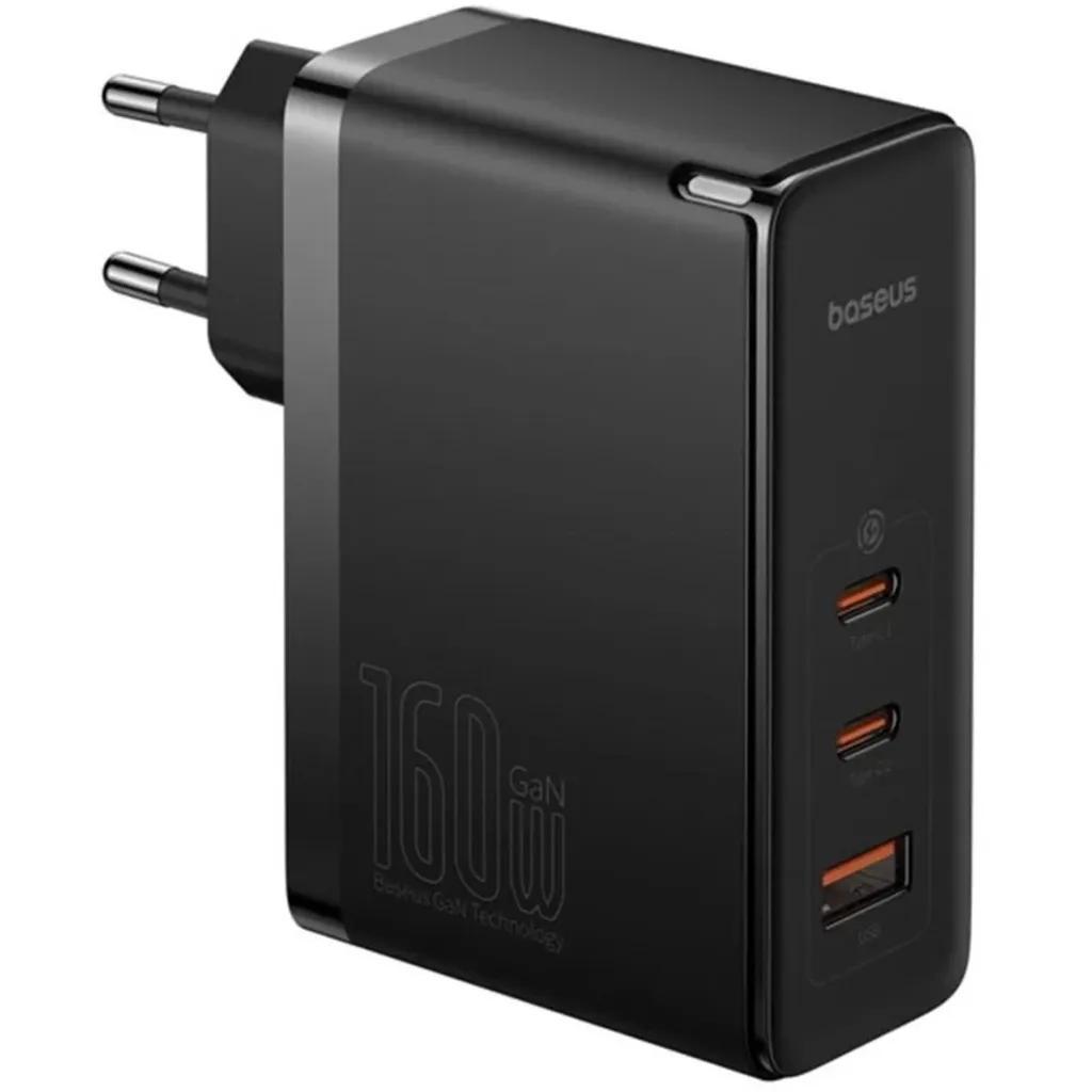 شارژر دیواری 160 وات بیسوس مدل GaN5 Pro 2C+U به همراه کابل تبدیل USB-C - تصویر 3