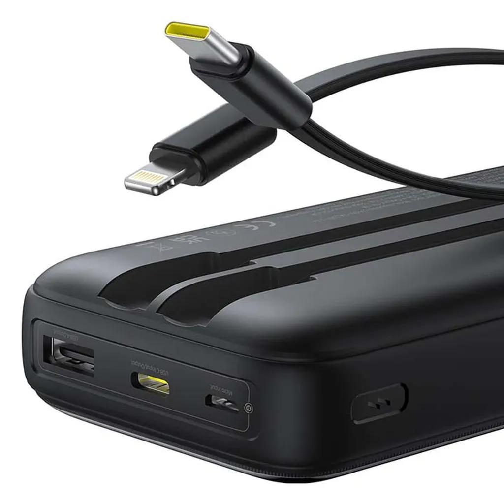 پاوربانک 22 وات بیسوس مدل LIPOW Dual ظرفیت 20000 میلی‌آمپرساعت به همراه کابل USB-C و لایتنینگ - تصویر 7