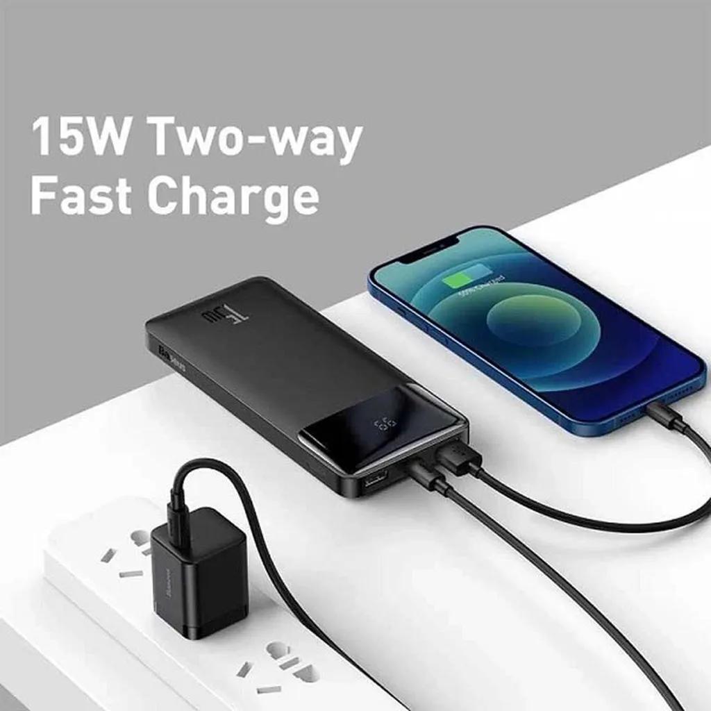 پاوربانک 22 وات بیسوس مدل LIPOW Dual ظرفیت 20000 میلی‌آمپرساعت به همراه کابل USB-C و لایتنینگ - تصویر 10