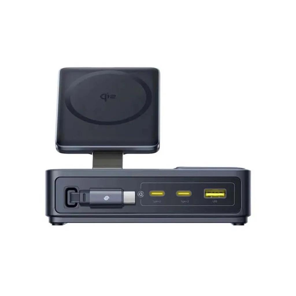 شارژر رومیزی 140 وات پنج پورت بیسوس مدل Nomos Qi2 140W - تصویر 4