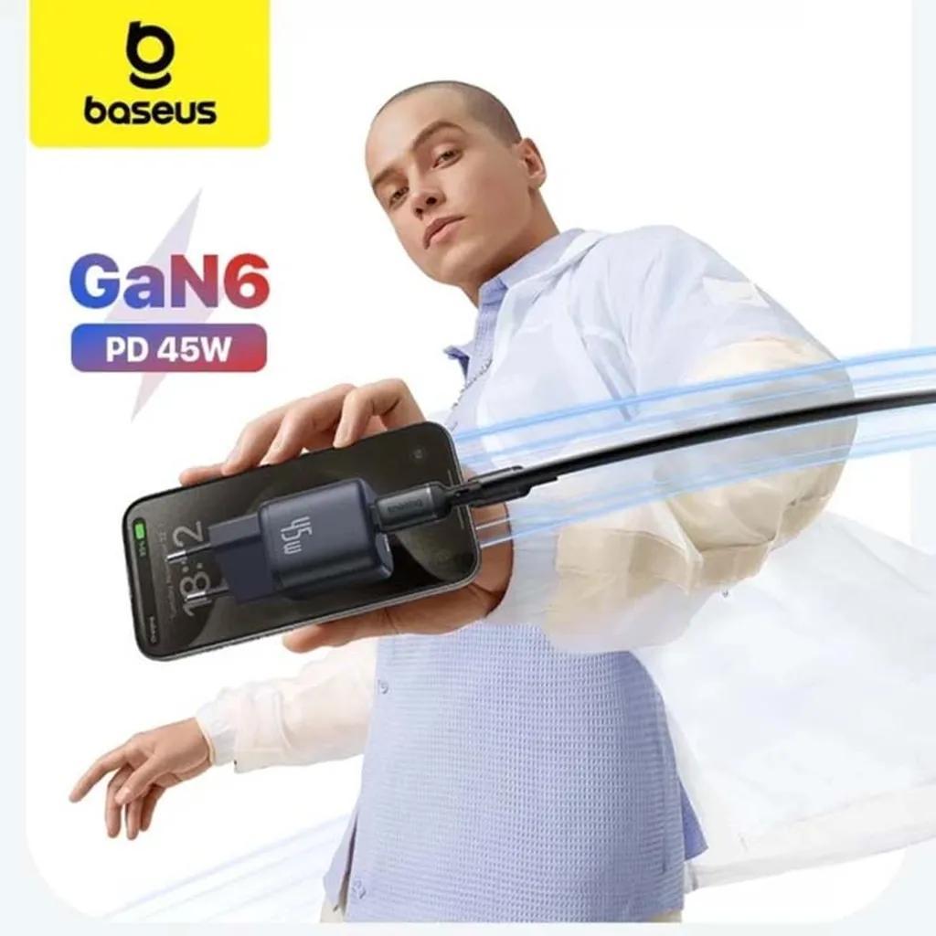 شارژر دیواری 45 وات بیسوس مدل PicoGo GaN 45W  - تصویر 11