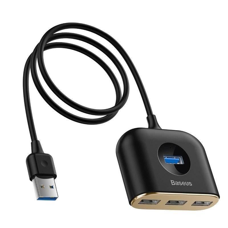 هاب 4 پورت USB باسئوس مدل Square Round - تصویر 1