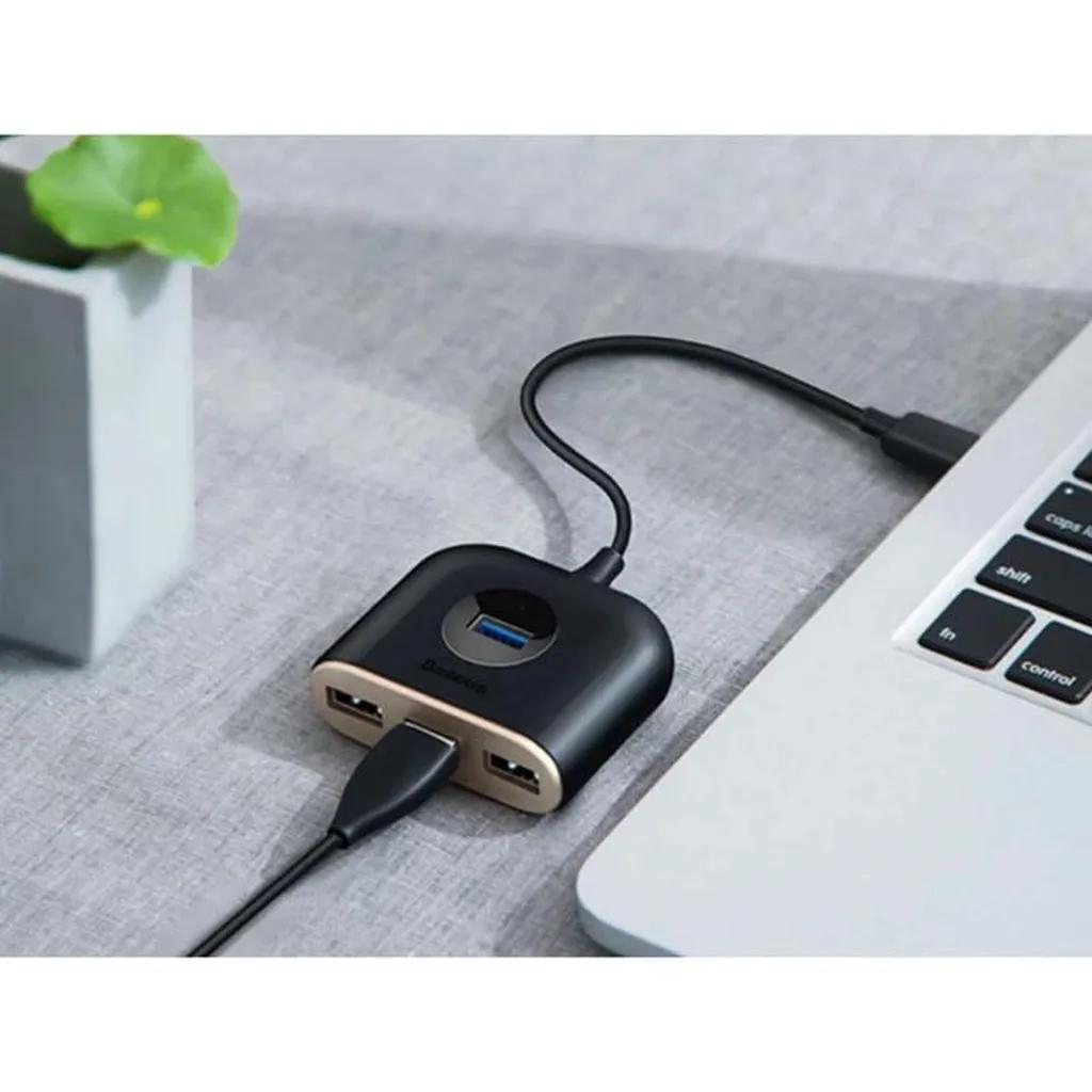هاب 4 پورت USB باسئوس مدل Square Round - تصویر 7