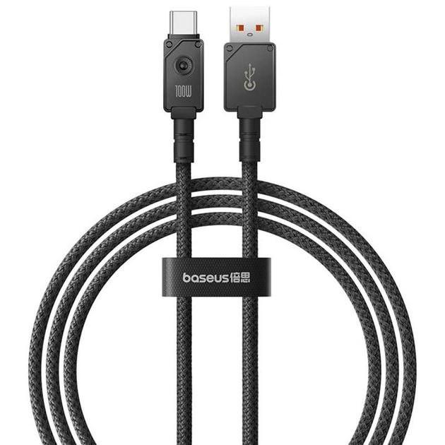 کابل تبدیل USB به USB-C بیسوس مدل Unbreakable Series 100W طول 1 متر - تصویر 1