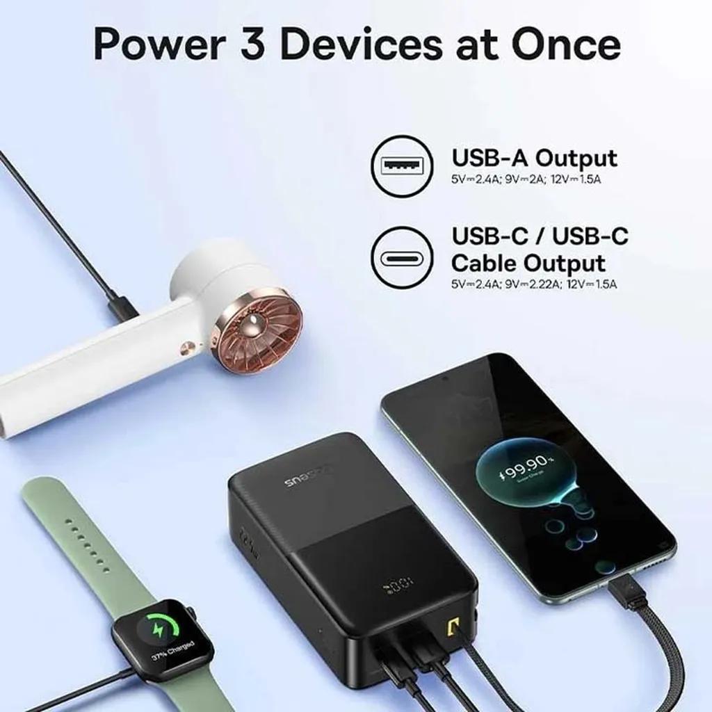 پاوربانک 22 وات بیسوس مدل EnerFill FC51 Bipow 2 Pro ظرفیت 30000 میلیآمپرساعت - تصویر 2