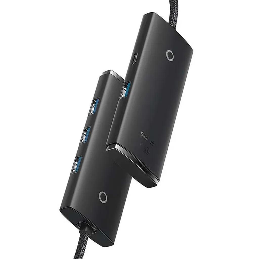 هاب 4 پورت USB 3.0 بیسوس مدل Lite Series WKQX030001 BS-OH012 - تصویر 2
