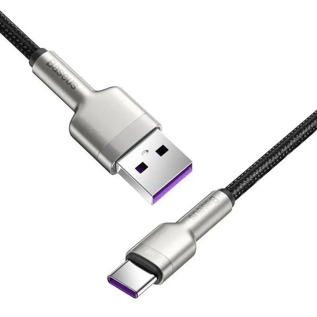 کابل تبدیل USB به USB-C باسئوس مدل Cafule طول 1 متر - تصویر 2