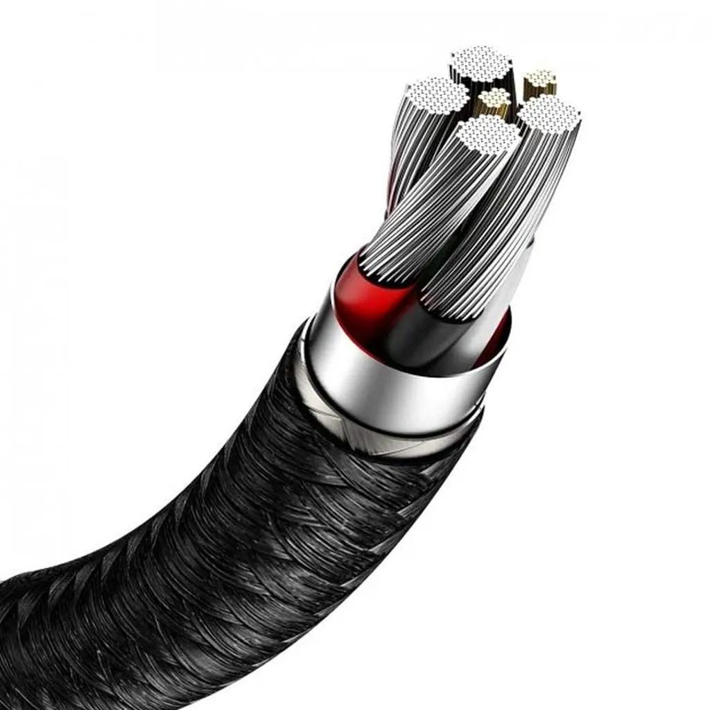 کابل تبدیل USB به USB-C باسئوس مدل Cafule طول 1 متر - تصویر 3