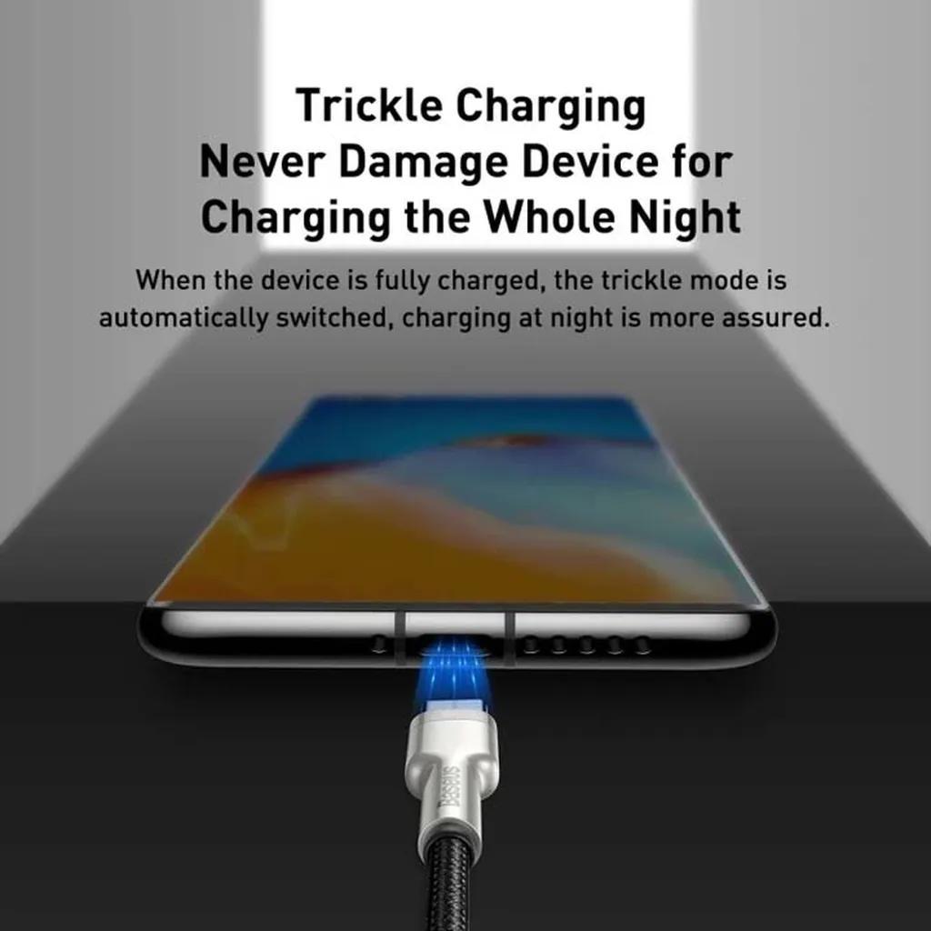 کابل تبدیل USB به USB-C باسئوس مدل Cafule طول 1 متر - تصویر 6