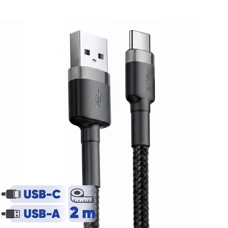 کابل تبدیل USB به USB-C باسئوس مدل CATKLF-CG1 Cafule طول 2 متر - تصویر 1