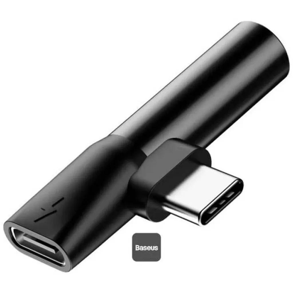 مبدل USB-C به AUX/USB-C باسئوس مدل l41 - تصویر 7