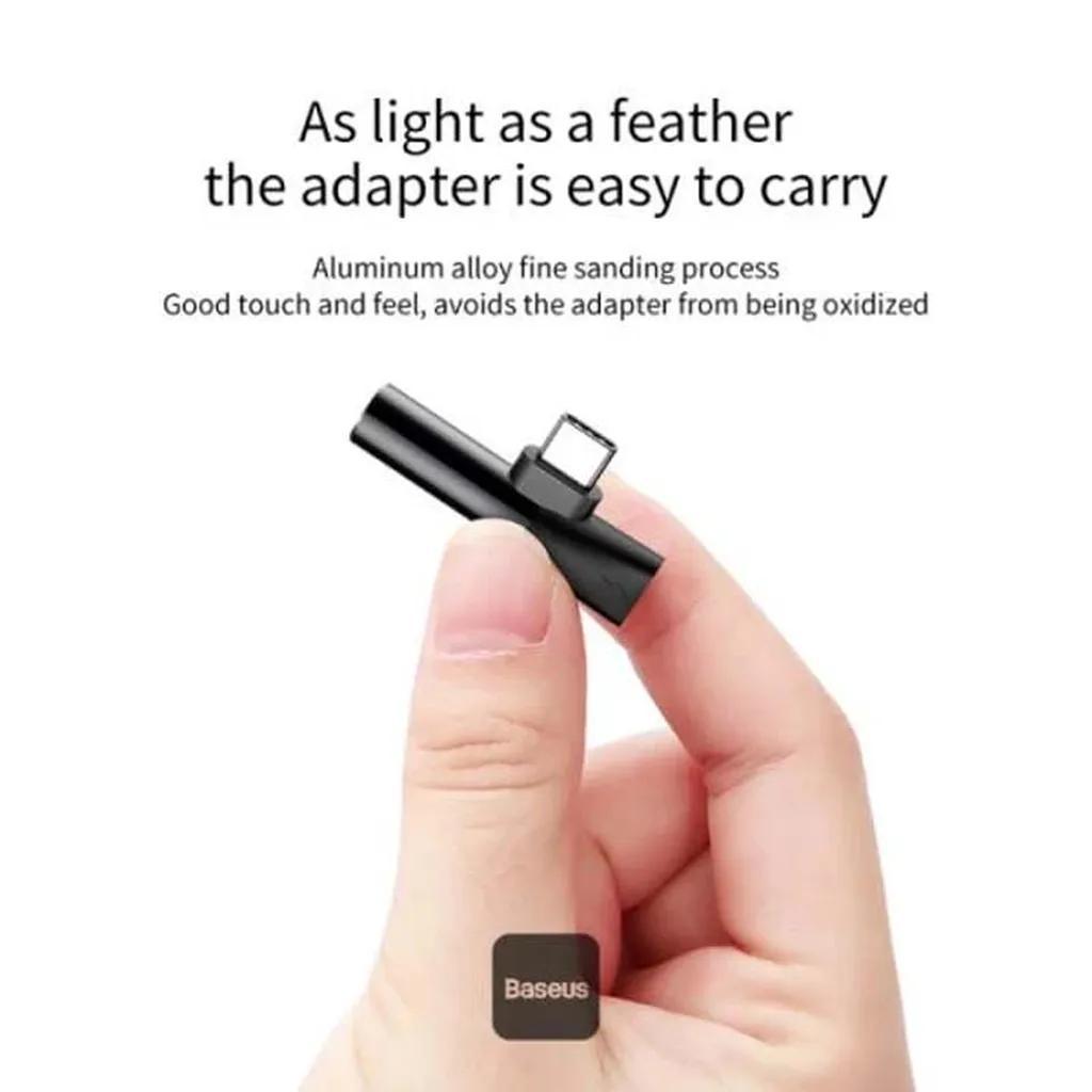 مبدل USB-C به AUX/USB-C باسئوس مدل l41 - تصویر 3