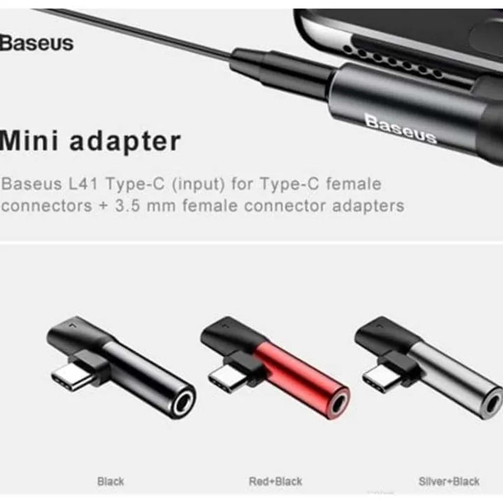 مبدل USB-C به AUX/USB-C باسئوس مدل l41 - تصویر 13