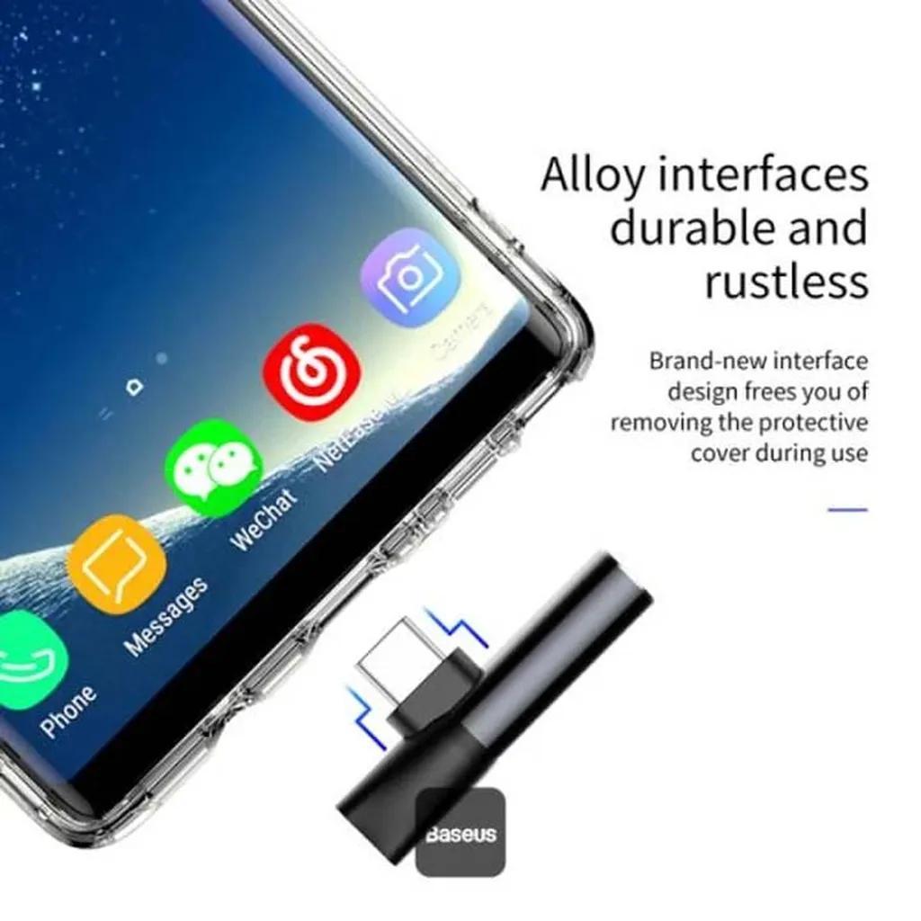 مبدل USB-C به AUX/USB-C باسئوس مدل l41 - تصویر 12