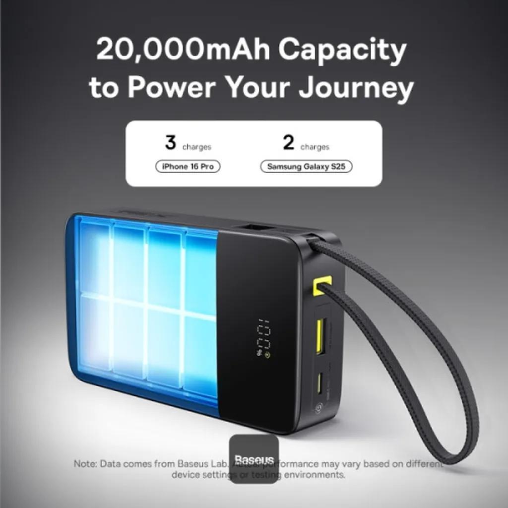 پاوربانک بیسیم 22.5 وات بیسوس مدل EnerFill FC51 Bipow2 Pro E0027700 ظرفیت 20000 میلیآمپرساعت - تصویر 4