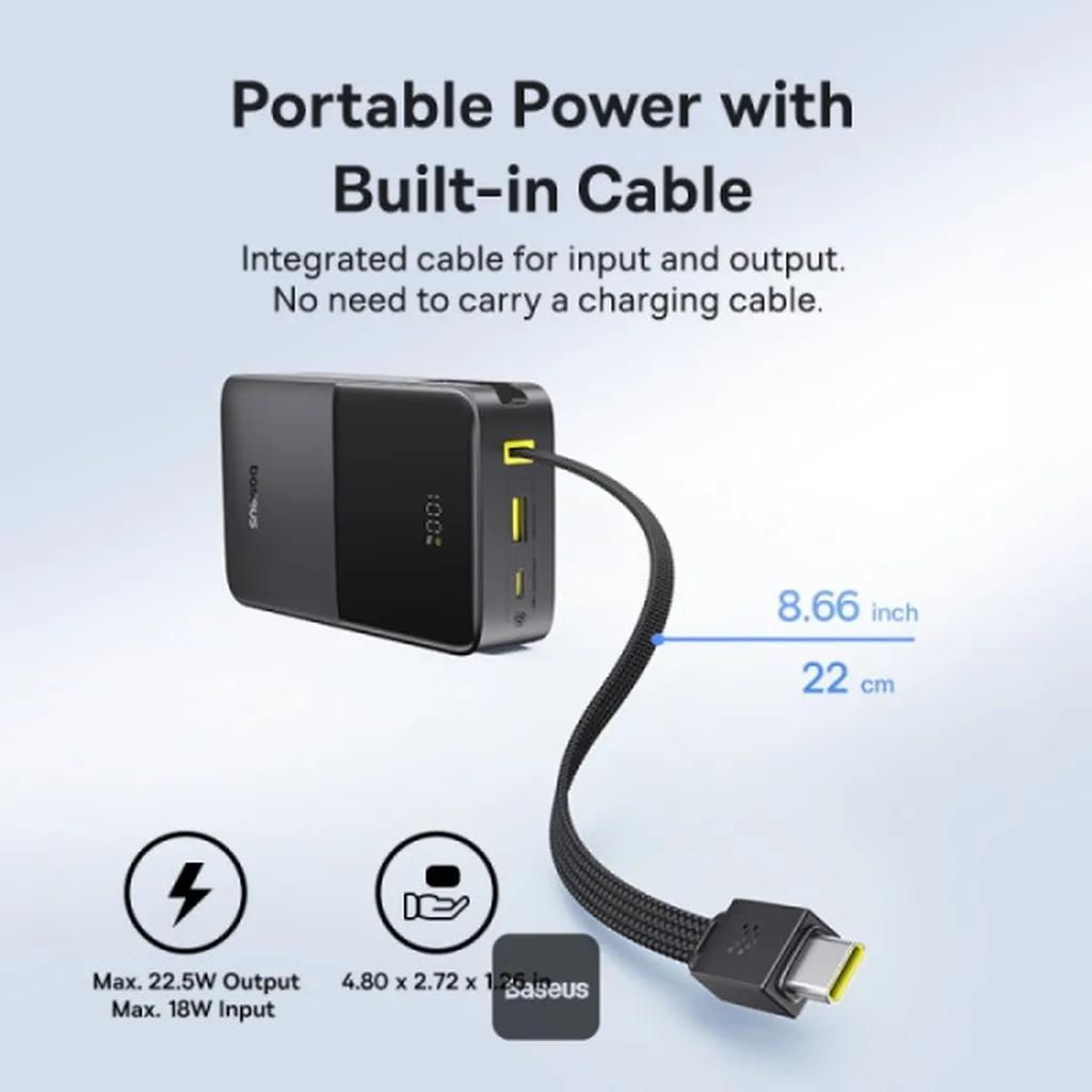پاوربانک بیسیم 22.5 وات بیسوس مدل EnerFill FC51 Bipow2 Pro E0027700 ظرفیت 20000 میلیآمپرساعت - تصویر 8