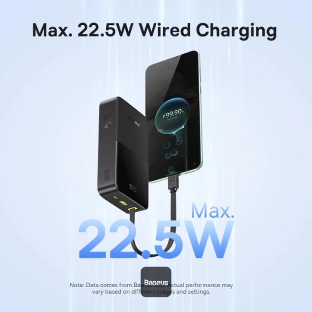 پاوربانک بیسیم 22.5 وات بیسوس مدل EnerFill FC51 Bipow2 Pro E0027700 ظرفیت 20000 میلیآمپرساعت - تصویر 5
