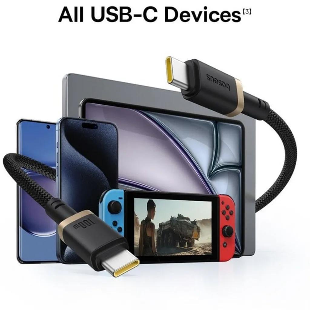 کابل USB-C بیسوس مدل BASEUS Dura Series 100W طول 1 متر - تصویر 5