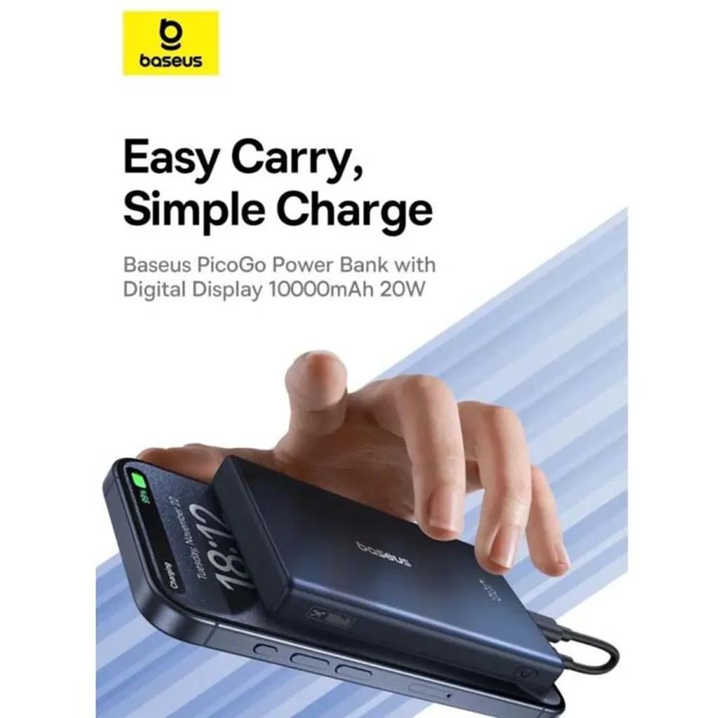 پاوربانک بیسوس مدل PicoGo 20W ظرفیت 10000 میلی آمپر ساعت - تصویر 3