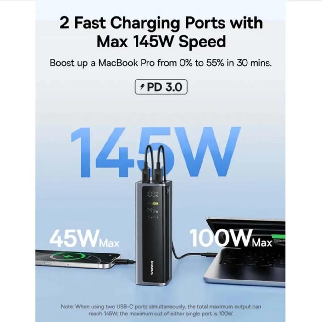 پاوربانک بیسوس مدل EnterGeek GP12 145w ظرفیت 20800 میلی آمپر ساعت - تصویر 11