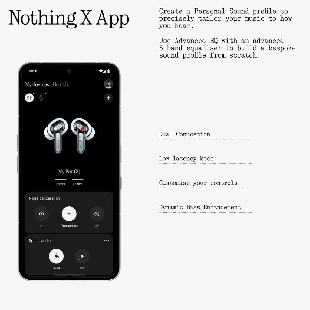 هدفون بلوتوثی ناتینگ مدل Ear 3 - تصویر 2