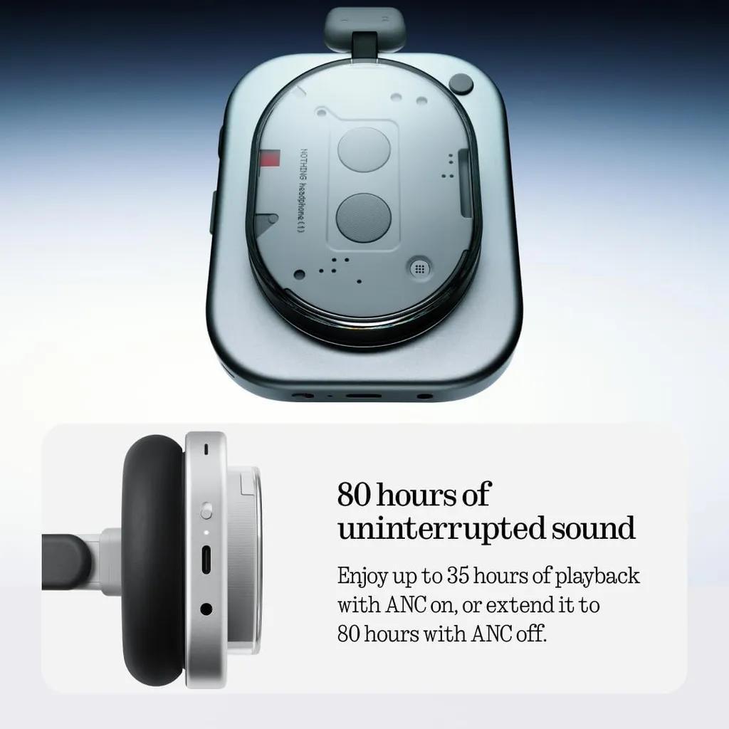هدفون بلوتوثی ناتینگ مدل Headphone 1 - تصویر 10