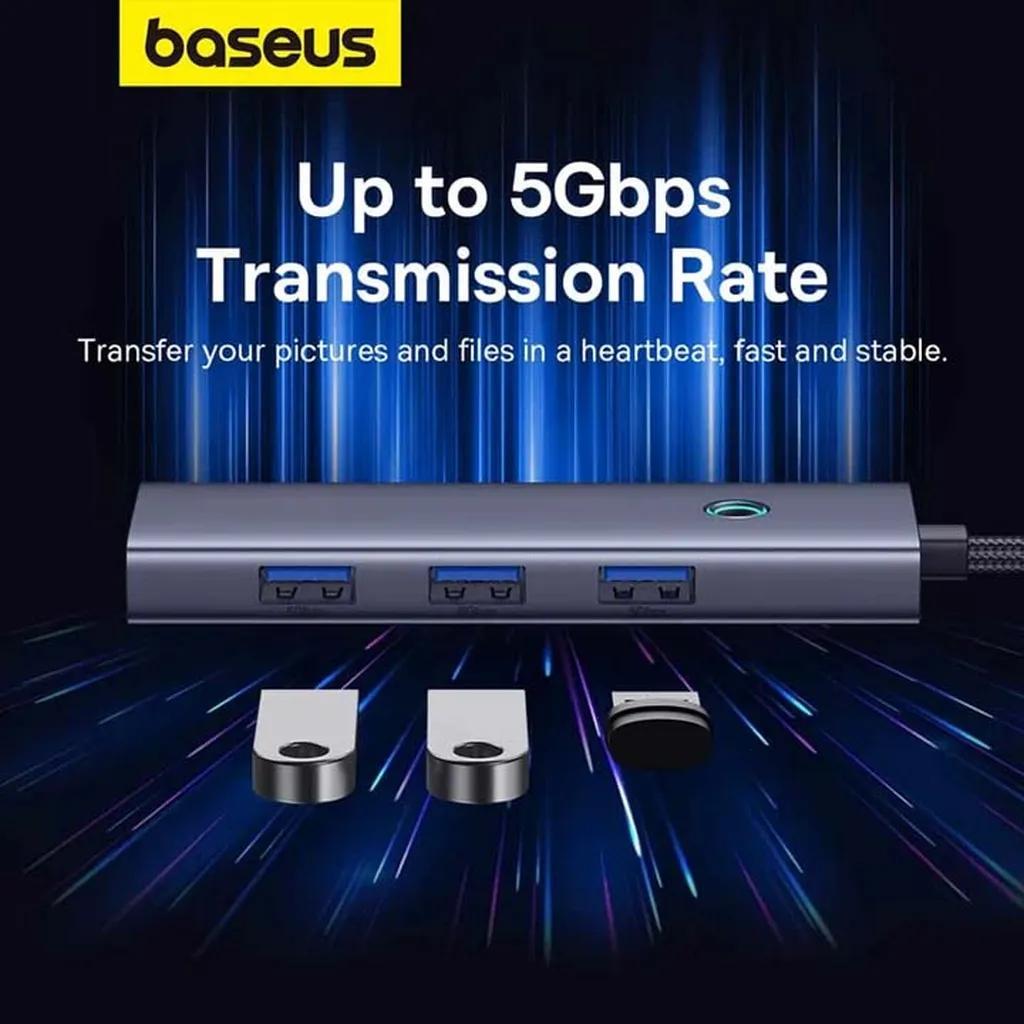 هاب 5 پورت USB-C بیسوس مدل UltraJoy Series BS-OH180 - تصویر 4