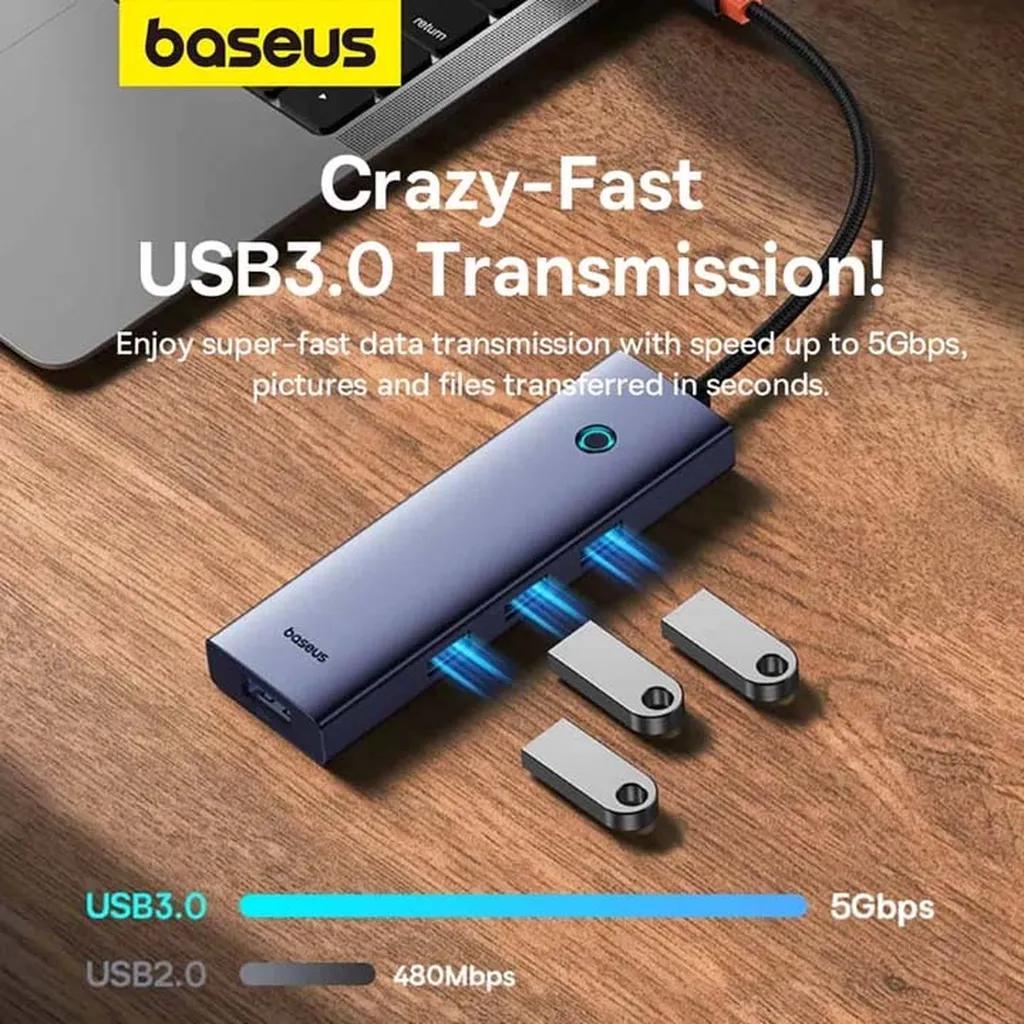 هاب 5 پورت USB-C بیسوس مدل UltraJoy Series BS-OH180 - تصویر 5