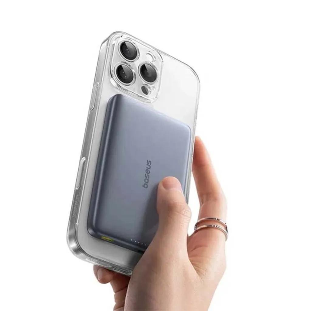 پاوربانک 27 وات بیسوس مدل PicoGo Ultra-Slim Qi2 ظرفیت 10000 میلیآمپرساعت - تصویر 5
