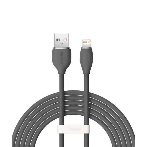 کابل تبدیل USB به لایتنینگ باسئوس مدل Jelly Liquid Silica Gel CAGD000101 طول 2 متر - تصویر 1