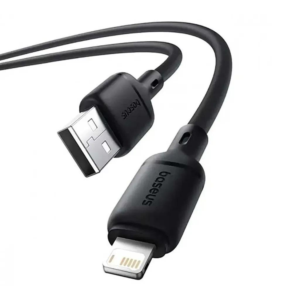 کابل تبدیل USB به لایتنینگ باسئوس مدل Jelly Liquid Silica Gel CAGD000101 طول 2 متر - تصویر 3