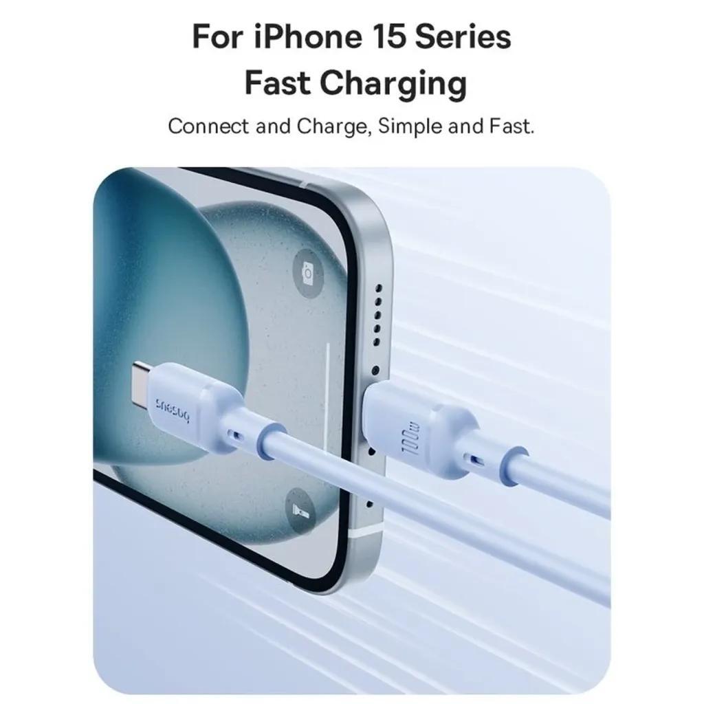 کابل USB-C بیسوس مدل Silky Series طول 1 متر - تصویر 4