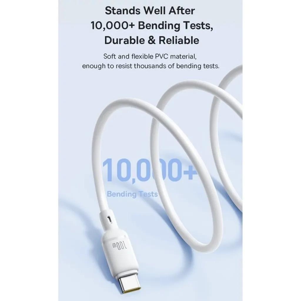 کابل USB-C بیسوس مدل Silky Series طول 1 متر - تصویر 3