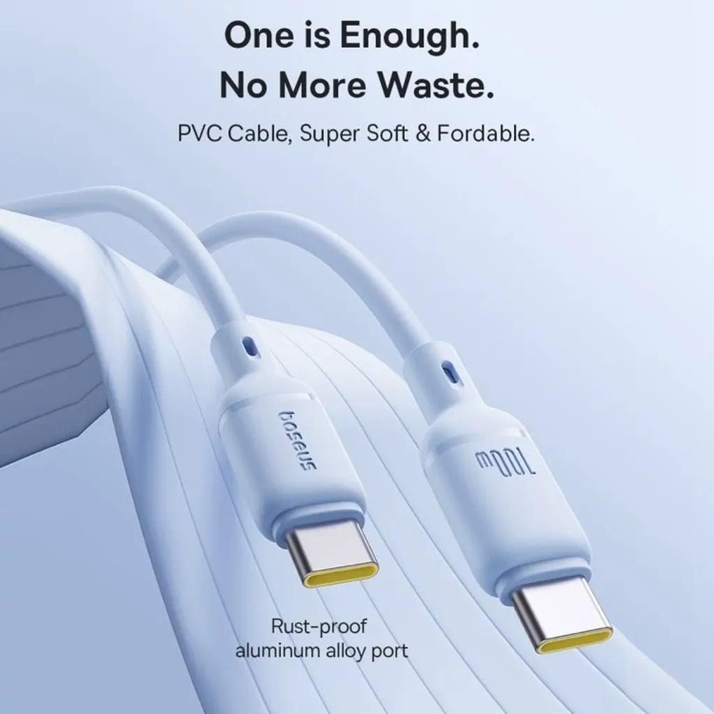 کابل USB-C بیسوس مدل Silky Series طول 1 متر - تصویر 8