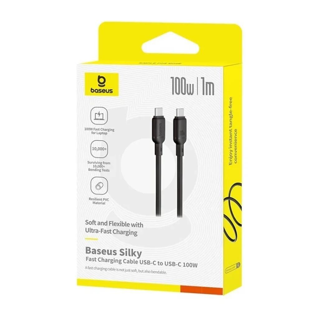 کابل USB-C بیسوس مدل Silky Series طول 1 متر - تصویر 2