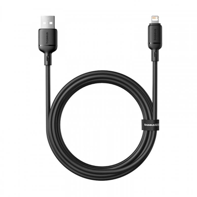 کابل تبدیل USB به لایتنینگ بیسوس مدل Silky Series 2.4A طول 1 متر - تصویر 1