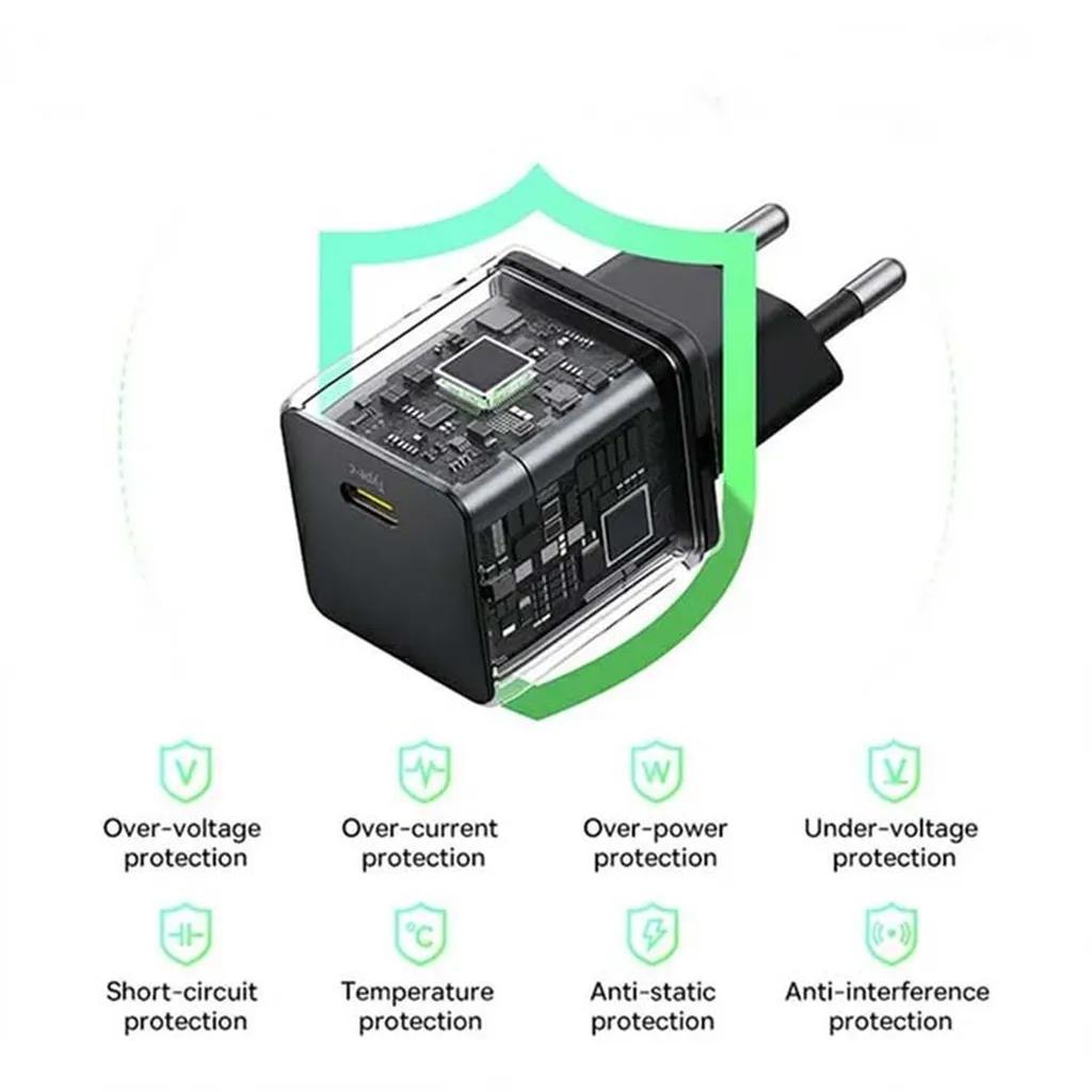 شارژر دیواری 20 وات بیسوس مدل Palm 20W - تصویر 6