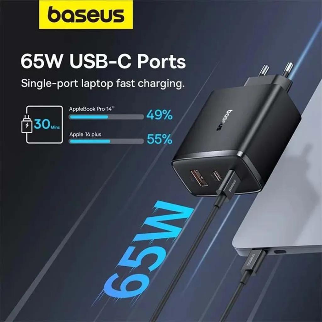 شارژر دیواری 65 وات بیسوس مدل Cube Pro 65W - تصویر 4