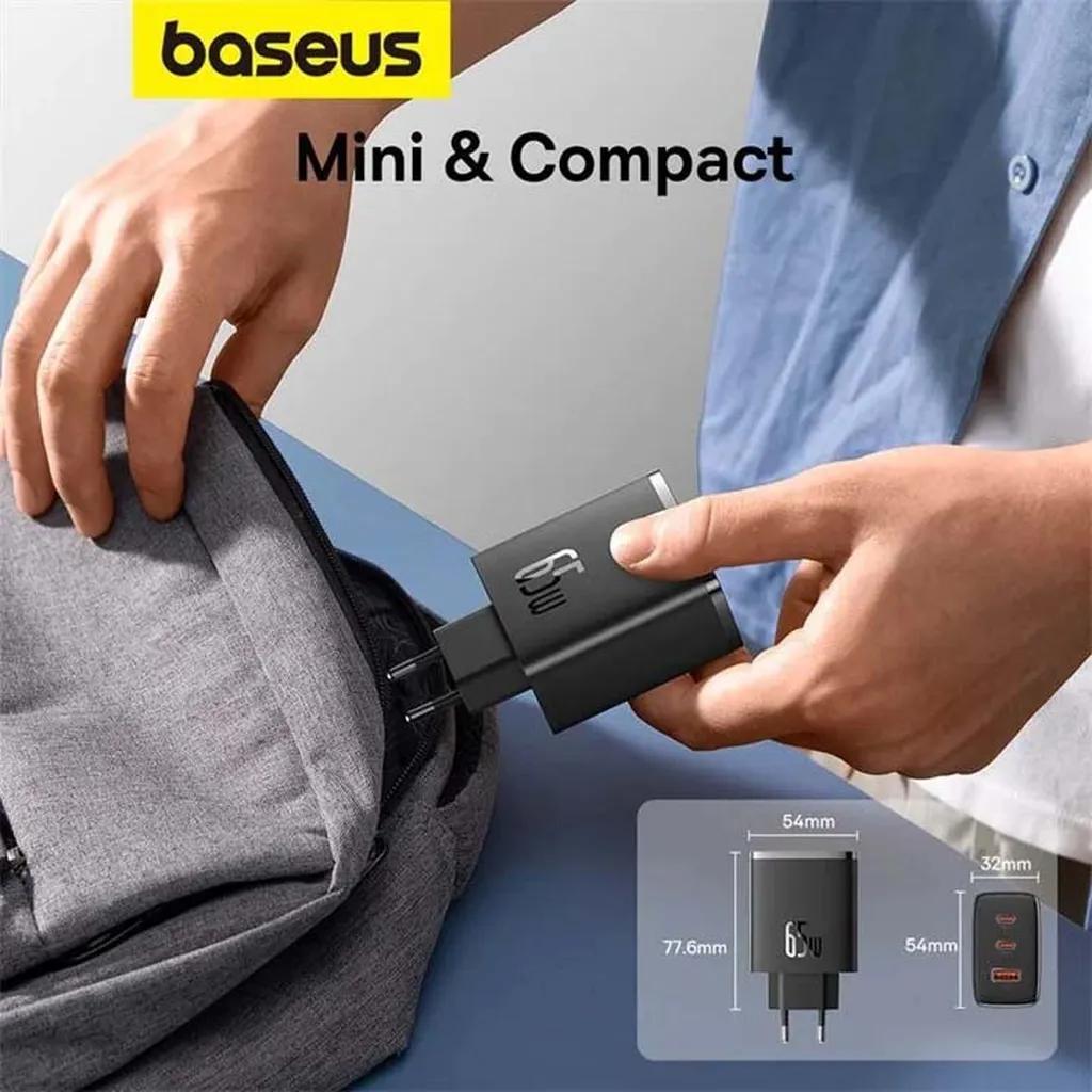 شارژر دیواری 65 وات بیسوس مدل Cube Pro 65W - تصویر 5