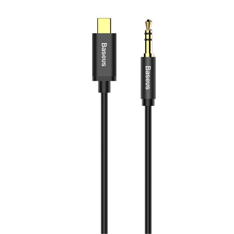 کابل تبدیل USB-C به AUX باسئوس مدل CAM01-M01-BA طول 1.2 متر - تصویر 1