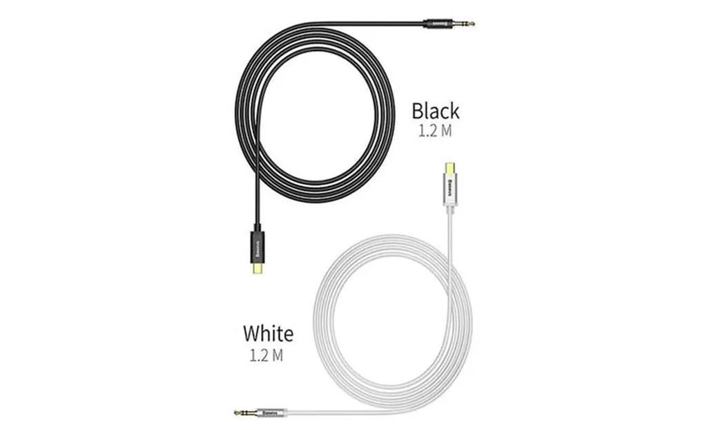 کابل تبدیل USB-C به AUX باسئوس مدل CAM01-M01-BA طول 1.2 متر - تصویر 2