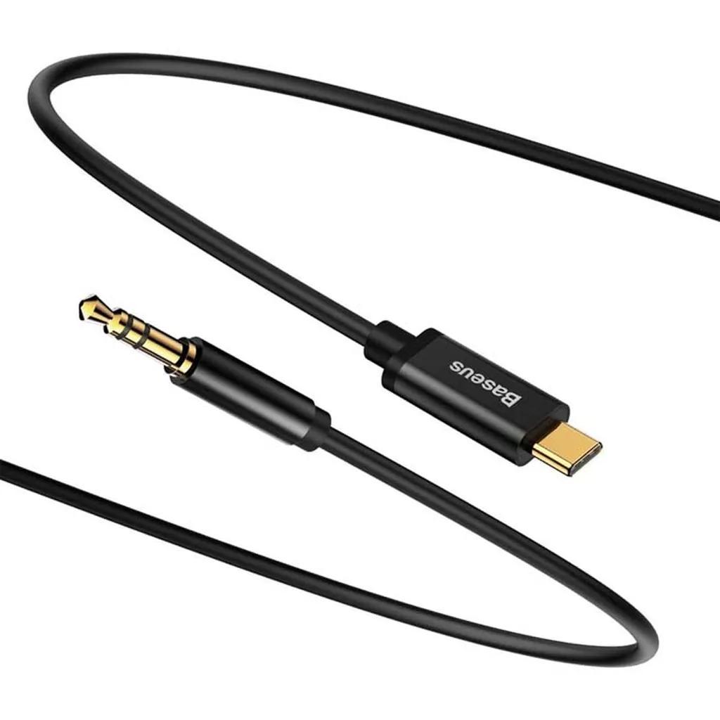 کابل تبدیل USB-C به AUX باسئوس مدل CAM01-M01-BA طول 1.2 متر - تصویر 8