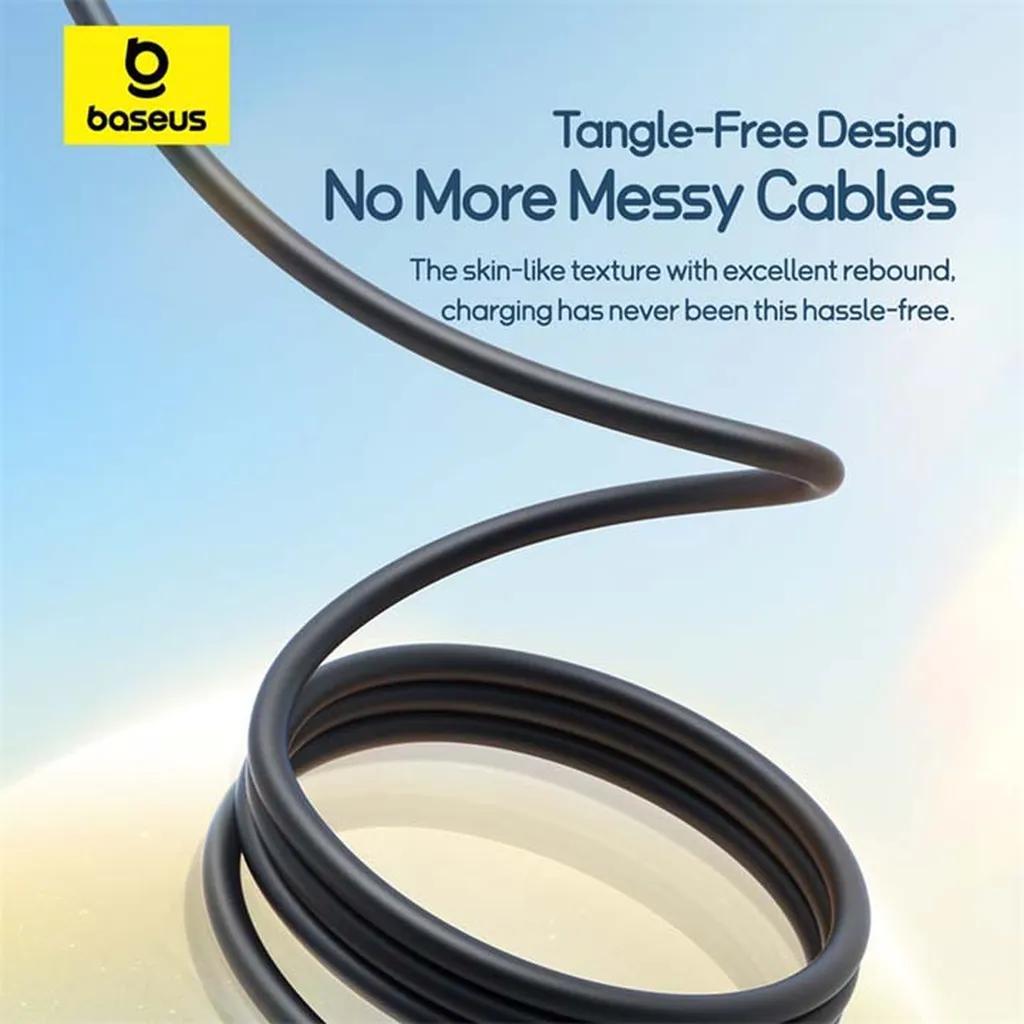 کابل تبدیل USB به لایتنینگ/USB-C/micro-USB بیسوس مدل Ultra-Fast 3.5A طول 1.3 متر - تصویر 8