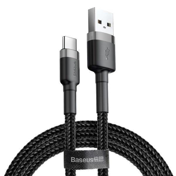 کابل تبدیل USB به USB-C باسئوس مدل Cafule طول 0.5 متر - تصویر 1