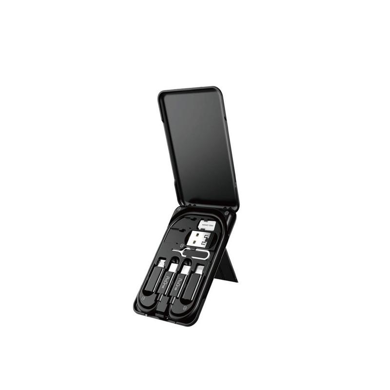 کابل تبدیل USB-C به USB-C / لایتنینگ / USB / microUSB پرووان مدل PCK002 طول 0.28 متر - تصویر 1