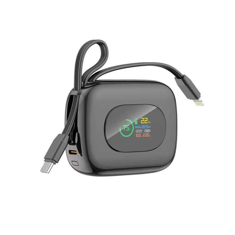 پاوربانک 22.5 وات بودی مدل PB823B ظرفیت 10000 میلیآمپرساعت به همراه 2 کابل USB-C و lightning - تصویر 1