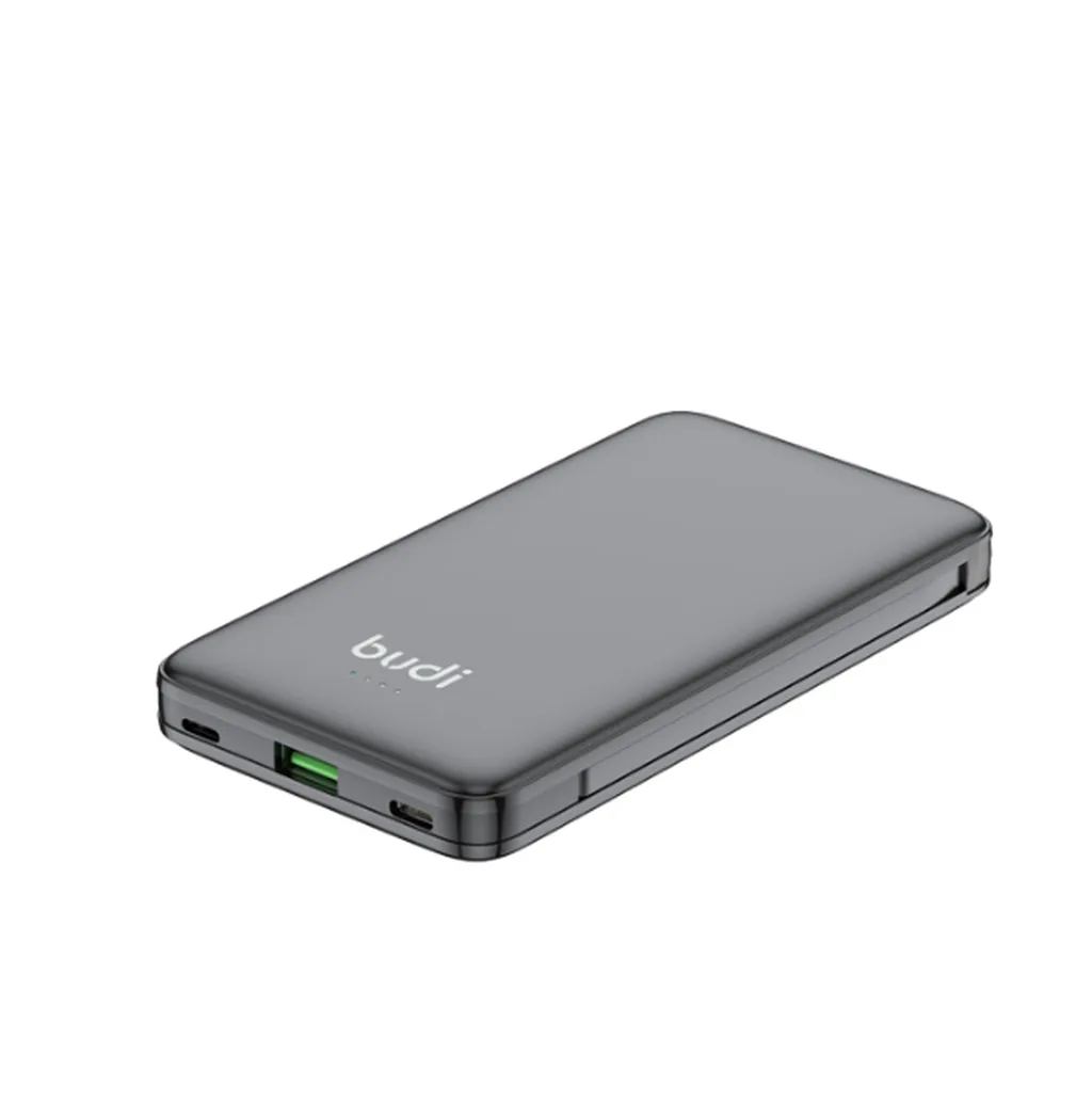 پاوربانک 22.5 وات بودی مدل PB823B ظرفیت 10000 میلیآمپرساعت به همراه 2 کابل USB-C و lightning - تصویر 4