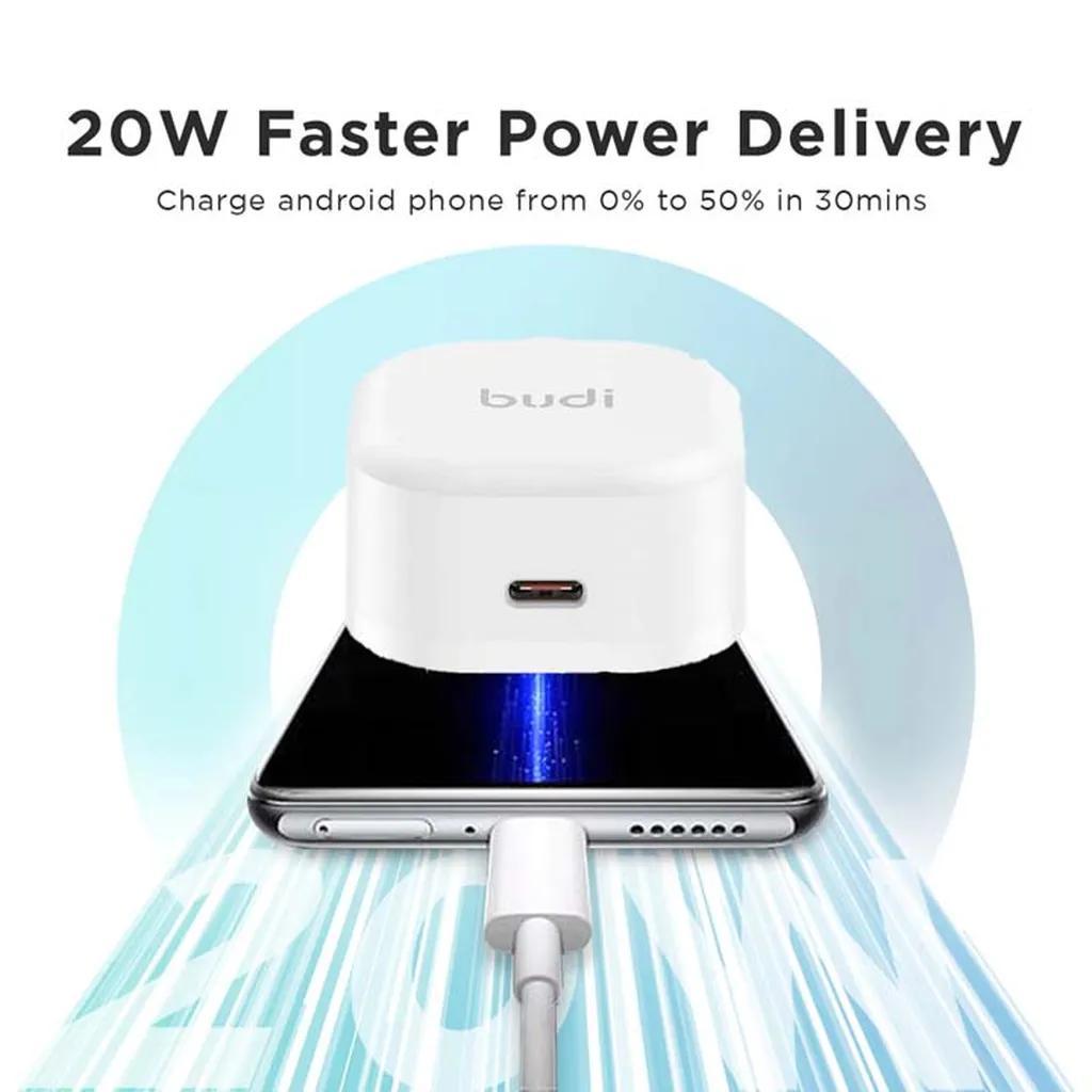 آداپتور شارژر 20 وات بودی مدل AC339VEW به همراه کابل تبدیل USB-C - تصویر 7