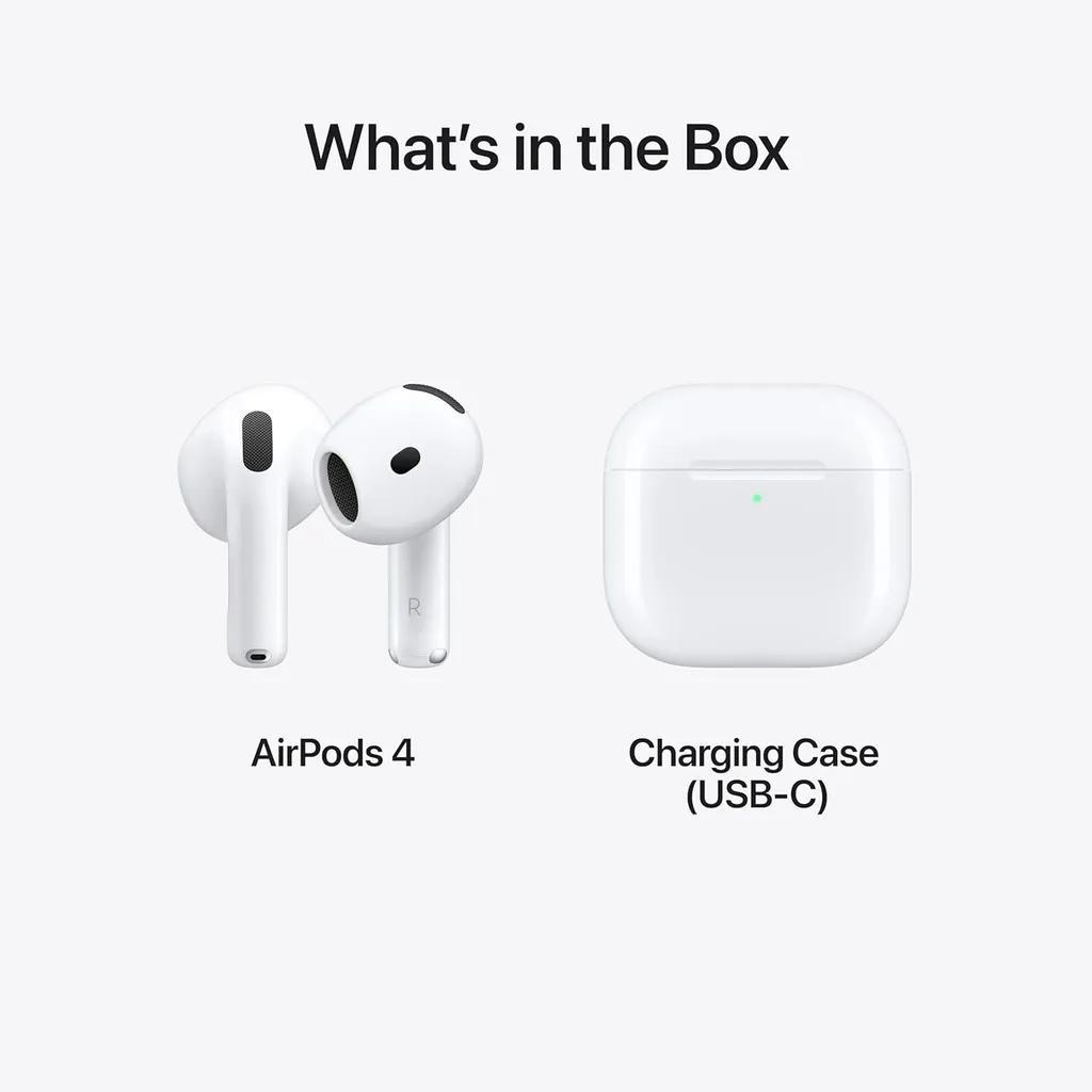 هدفون بلوتوثی اپل مدل AirPods 4 فاقد قابلیت نویز کنسلینگ، درگاه شارژ USB Type-C، شارژ بی سیم، با قابلیت اتصال به چند دستگاه، پشتیبانی از فرمان لمسی، نشانگر LED، پشتیبانی از دستیار صوتی، مقاوم در برابر آب - تصویر 7