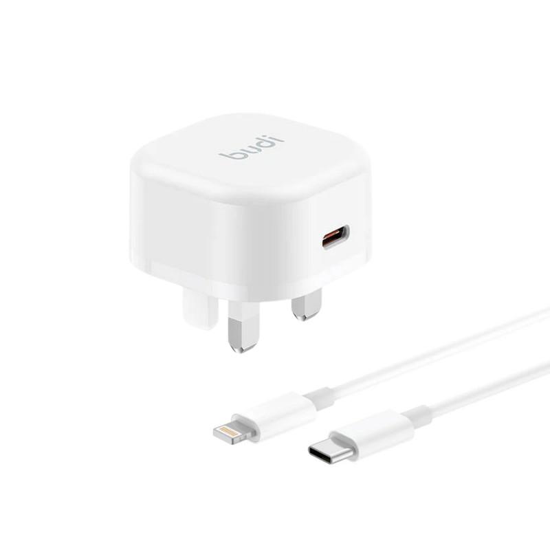 شارژر دیواری 20 وات بودی مدل AC361UTLWS به همراه کابل تبدیل USB-C به لایتنینگ - تصویر 1